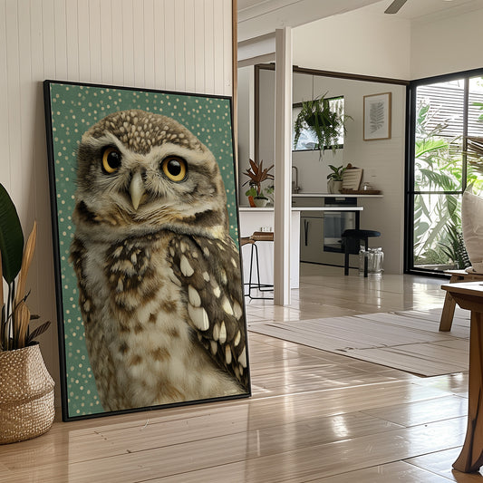 Wide-Eyed Little Owl