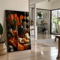 Tulips, Wine, and Cheese Board