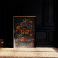 Monarch Among Marigolds: Dutch Master Study