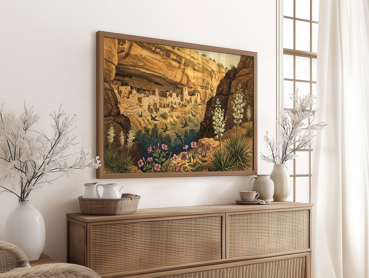 Swallows Over the Cliff Dwelling