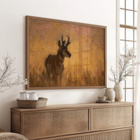 Pronghorn in Golden Grass