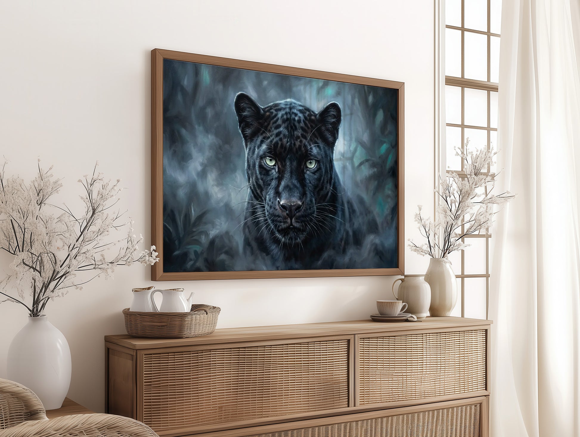 Panther Eyes in the Dark