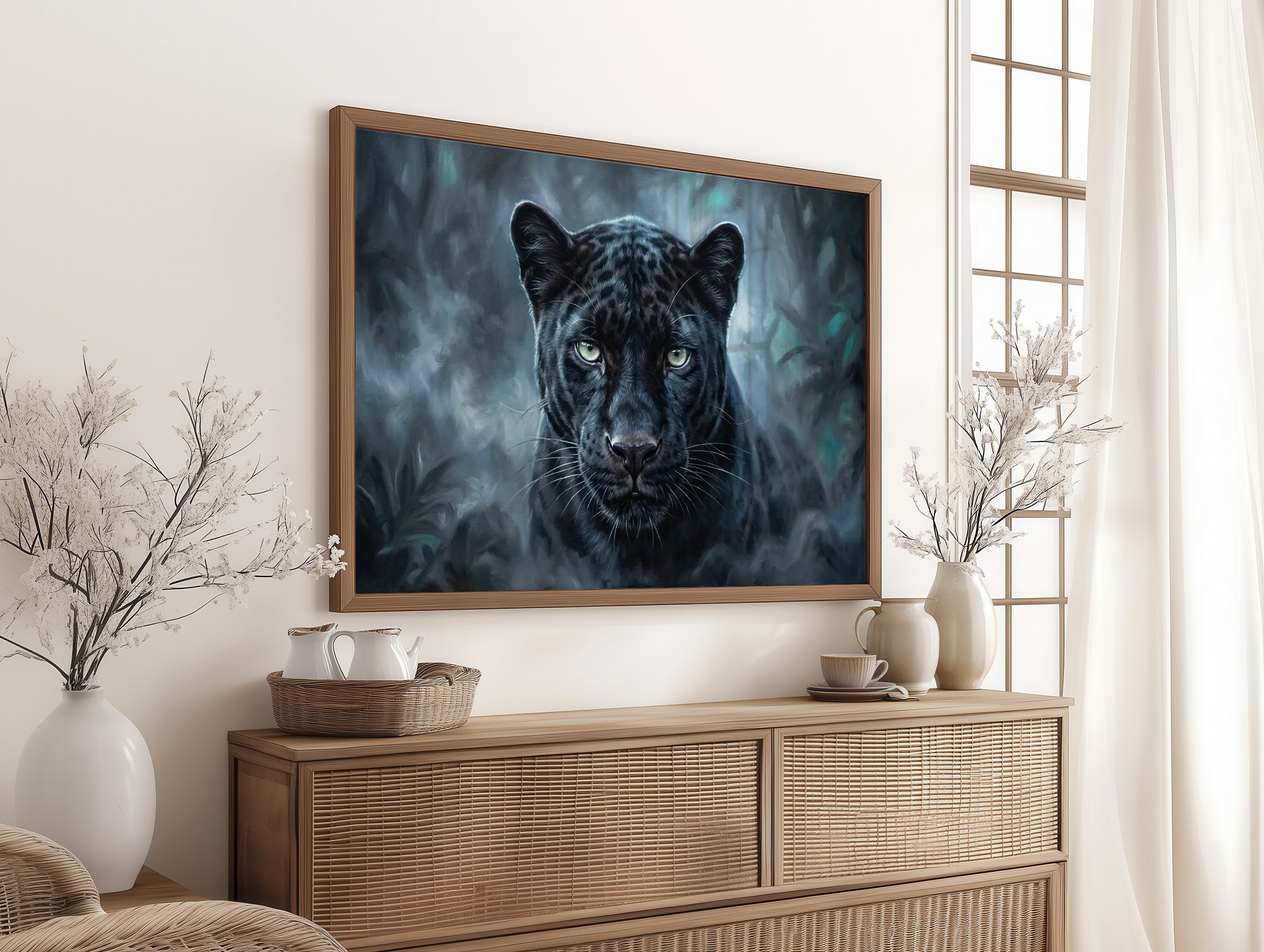 Panther Eyes in the Dark