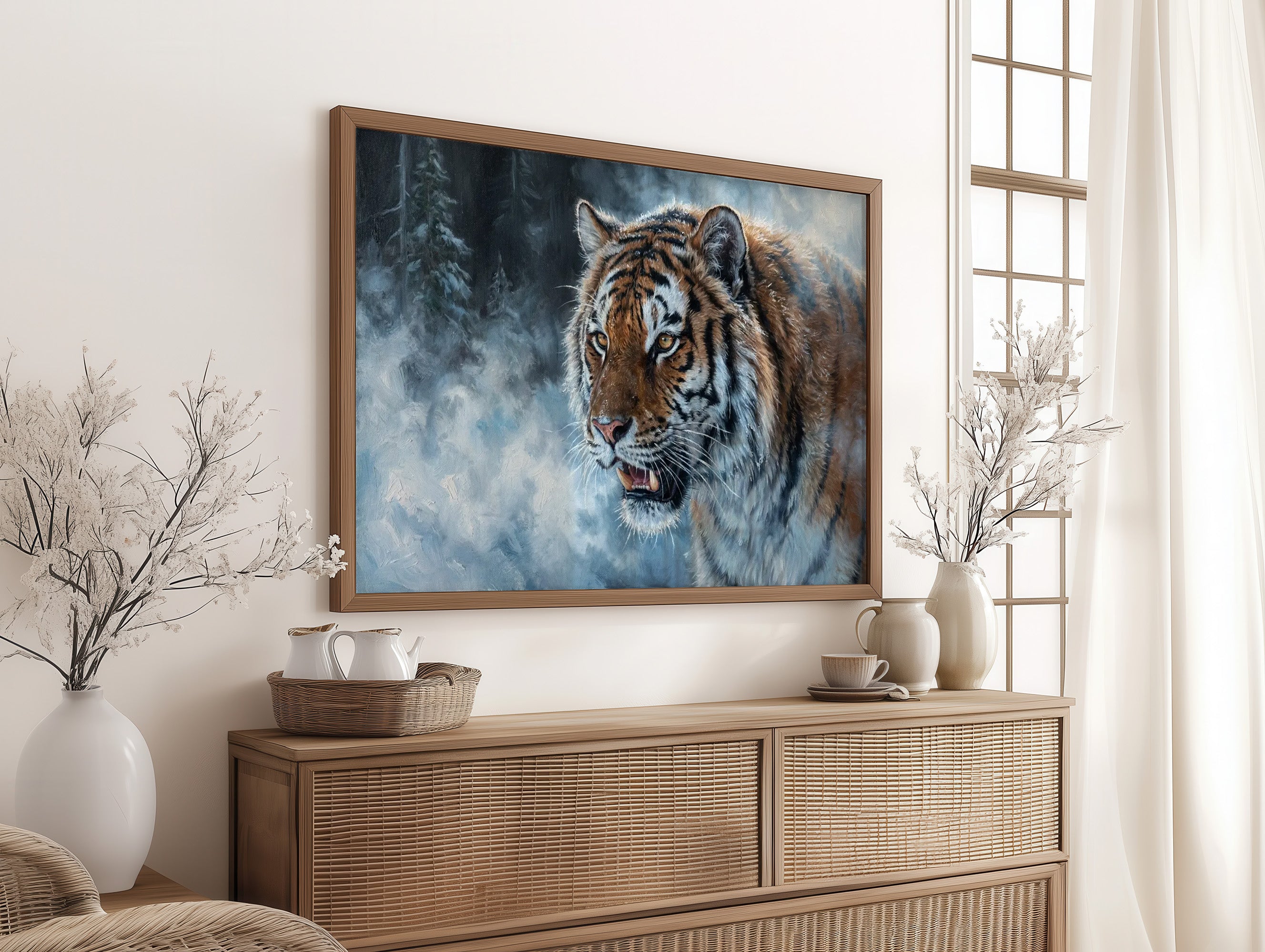 Siberian Tiger in the Snow