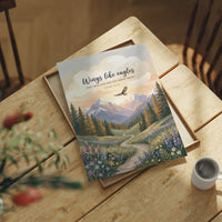 Wings Like Eagles: Alpine Meadow Scripture Print