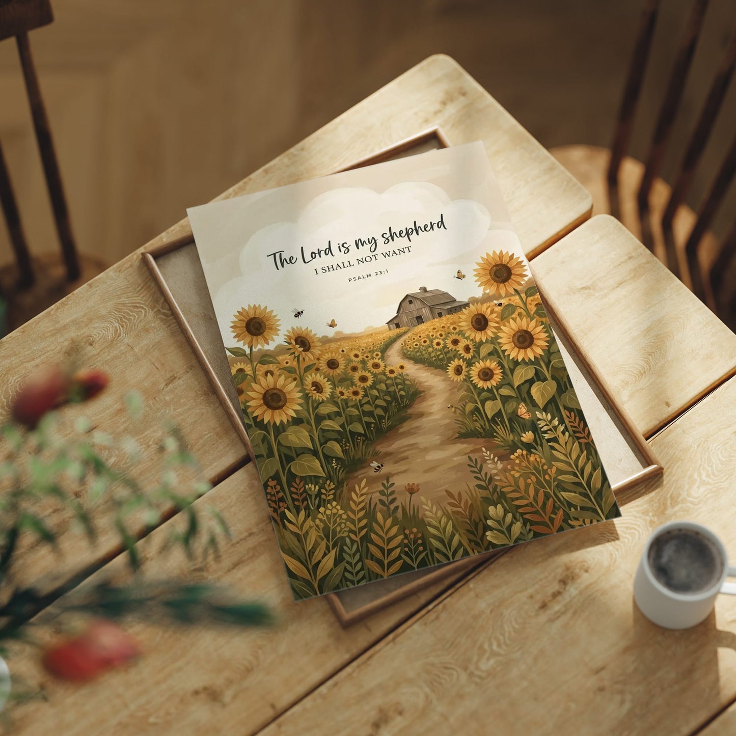 The Lord Is My Shepherd: Sunflower Barn Path