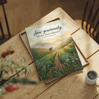 Sow Generously: Terraced Rice Field Path