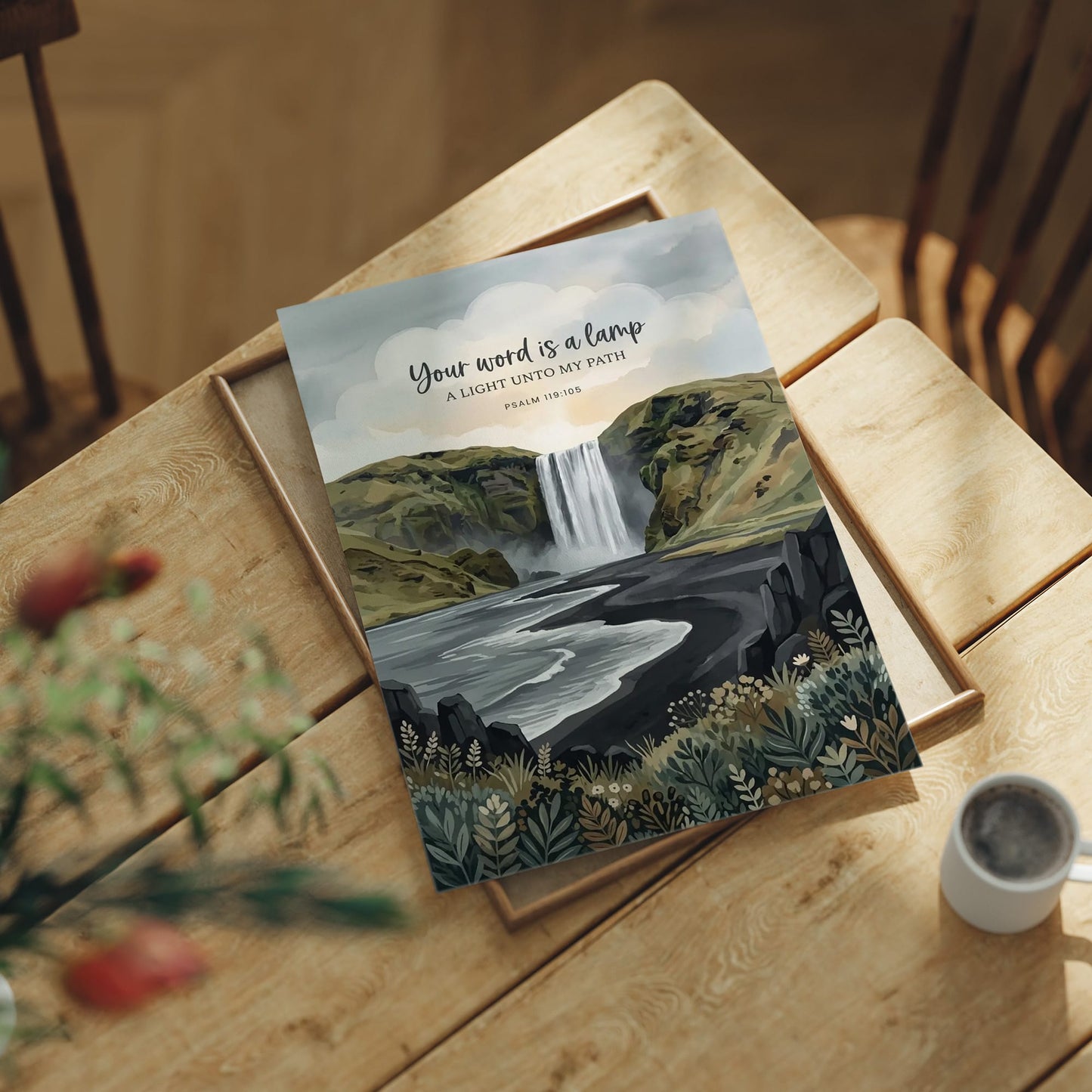 Your Word Is a Lamp: Icelandic Waterfall Shore