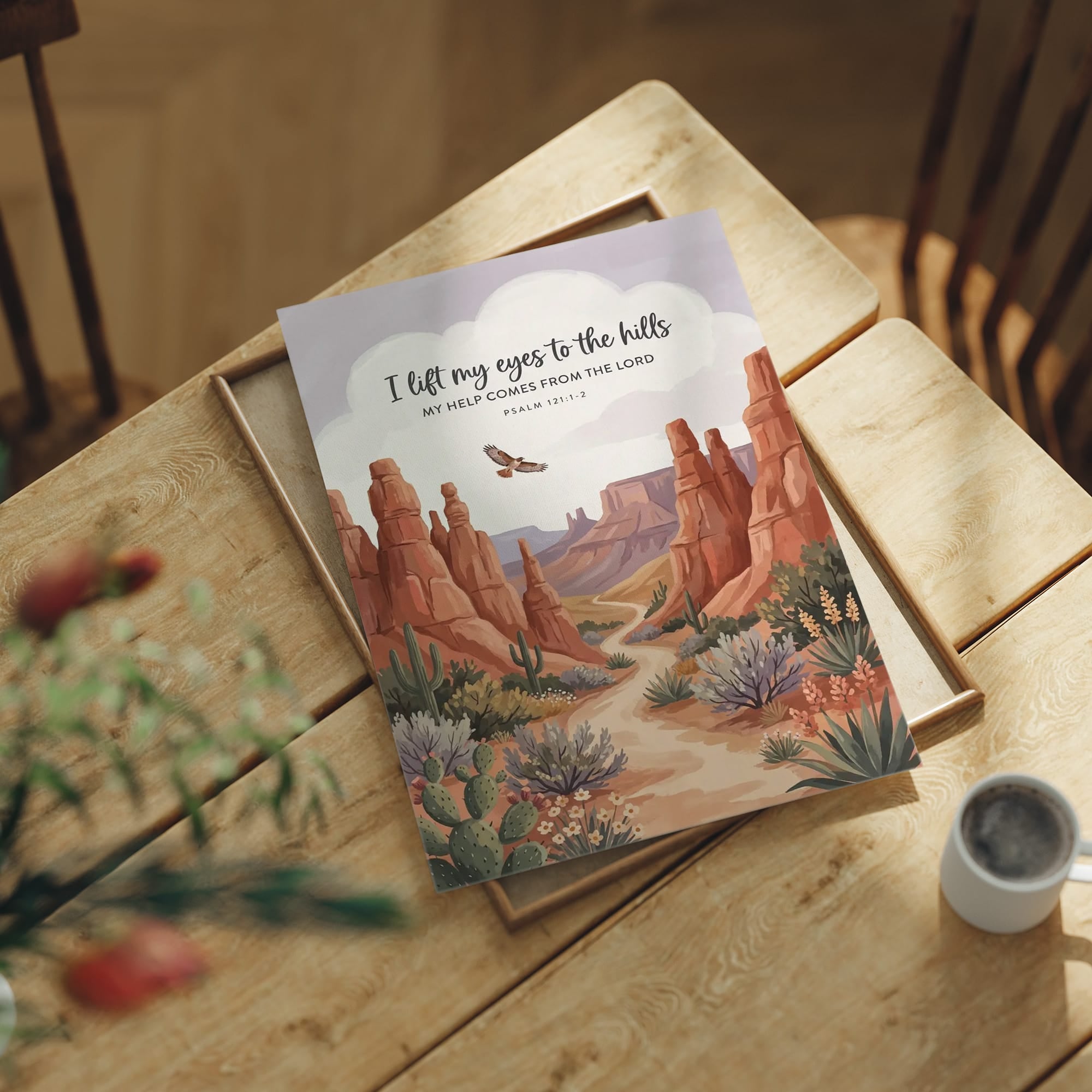 I Lift My Eyes to the Hills: Desert Canyon Path