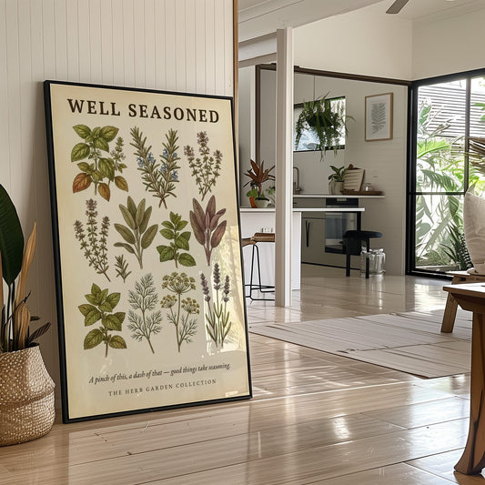 Well Seasoned: Vintage Herb Garden Chart