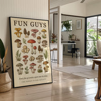 Fun Guys: Vintage Mushroom Chart