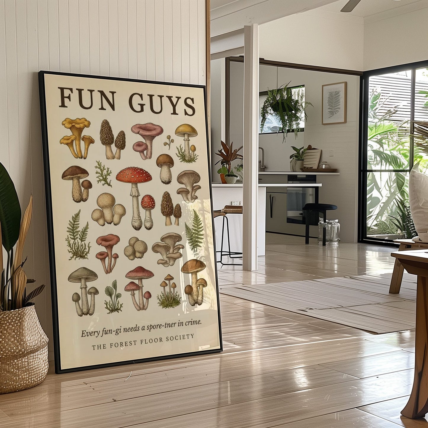 Fun Guys: Vintage Mushroom Chart