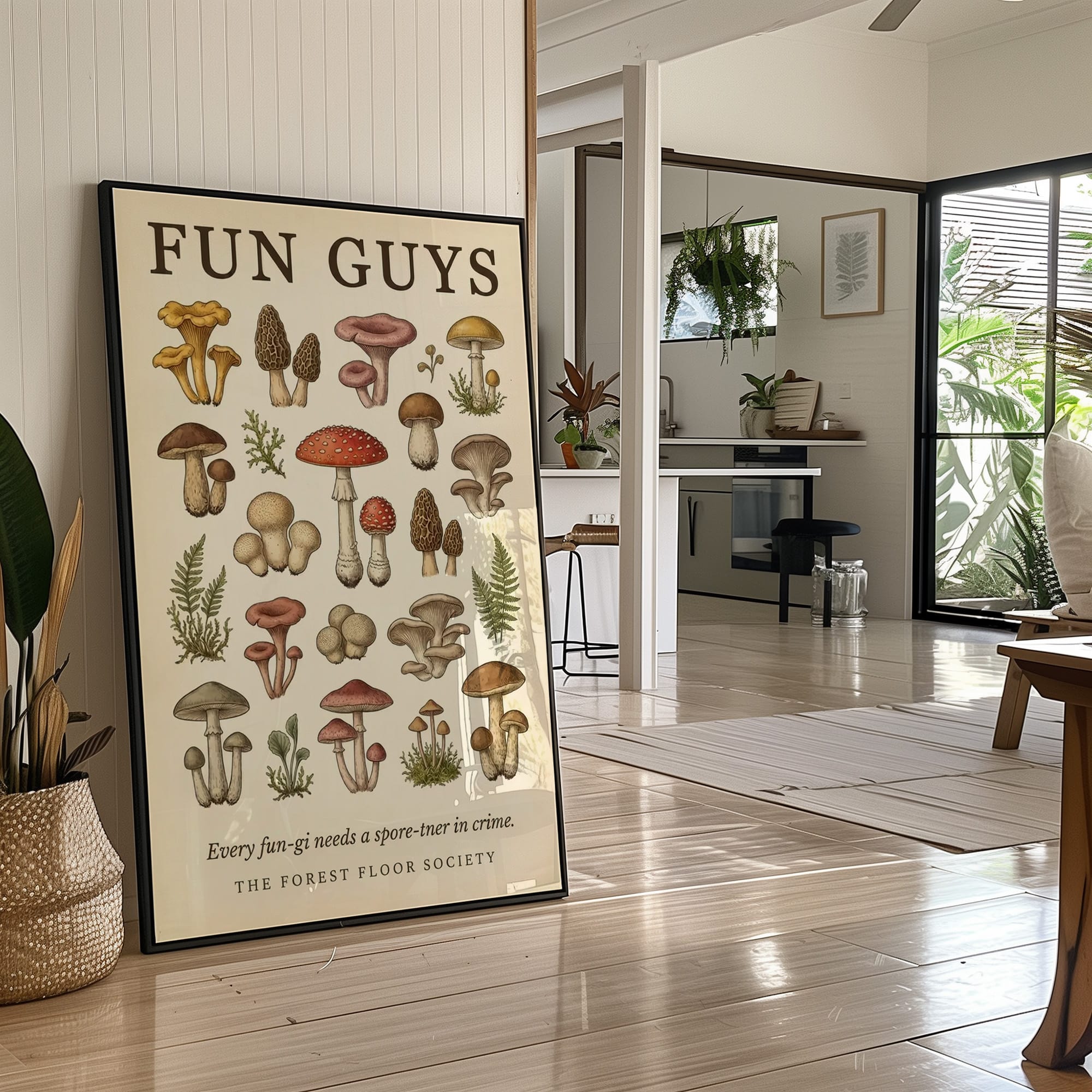 Fun Guys: Vintage Mushroom Chart