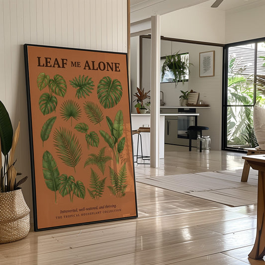 Leaf Me Alone: Vintage Tropical Houseplant Chart