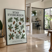 Stay Evergreen: Vintage Pine & Holly Chart
