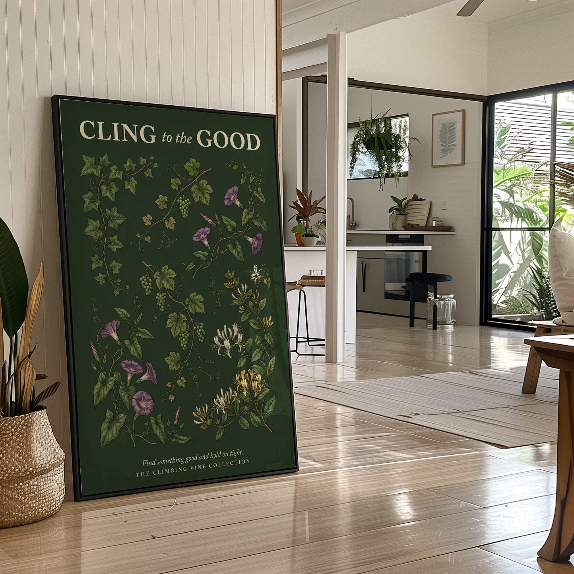 Cling to the Good: Vintage Climbing Vine Chart