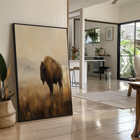 Bison in the Amber Haze