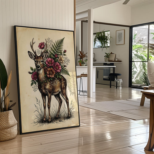 Antlers and Wild Roses