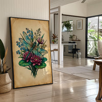 Dragonfly Over Water Lilies