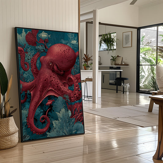 Crimson Depths Octopus