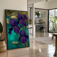 Indigo Blooms by the Stream