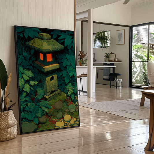 Stone Lantern in the Undergrowth