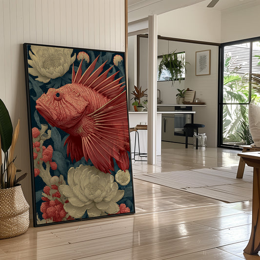 Lionfish Among the Peonies