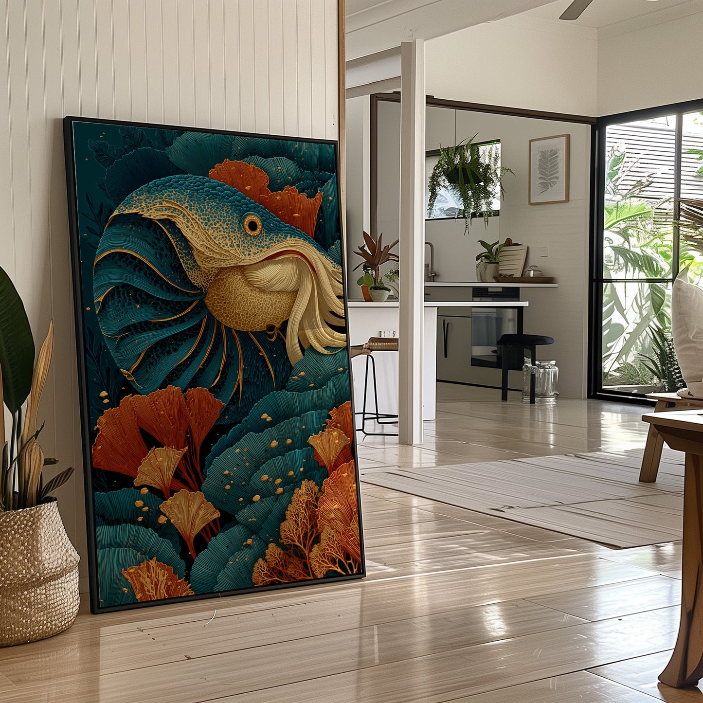 Golden Fins Amid the Reef