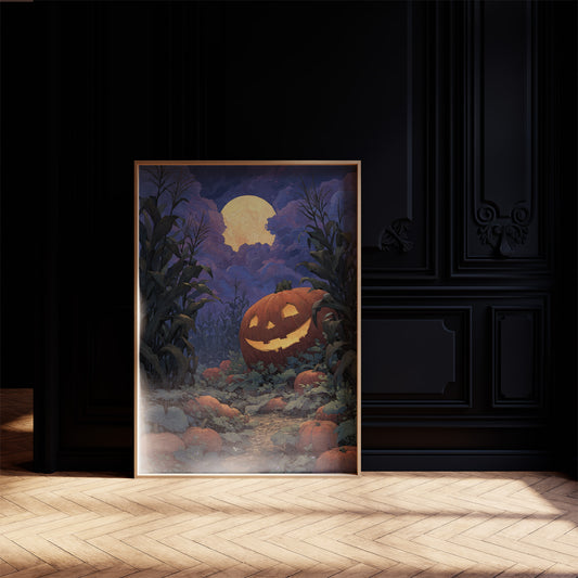 Grinning Beneath the Harvest Moon