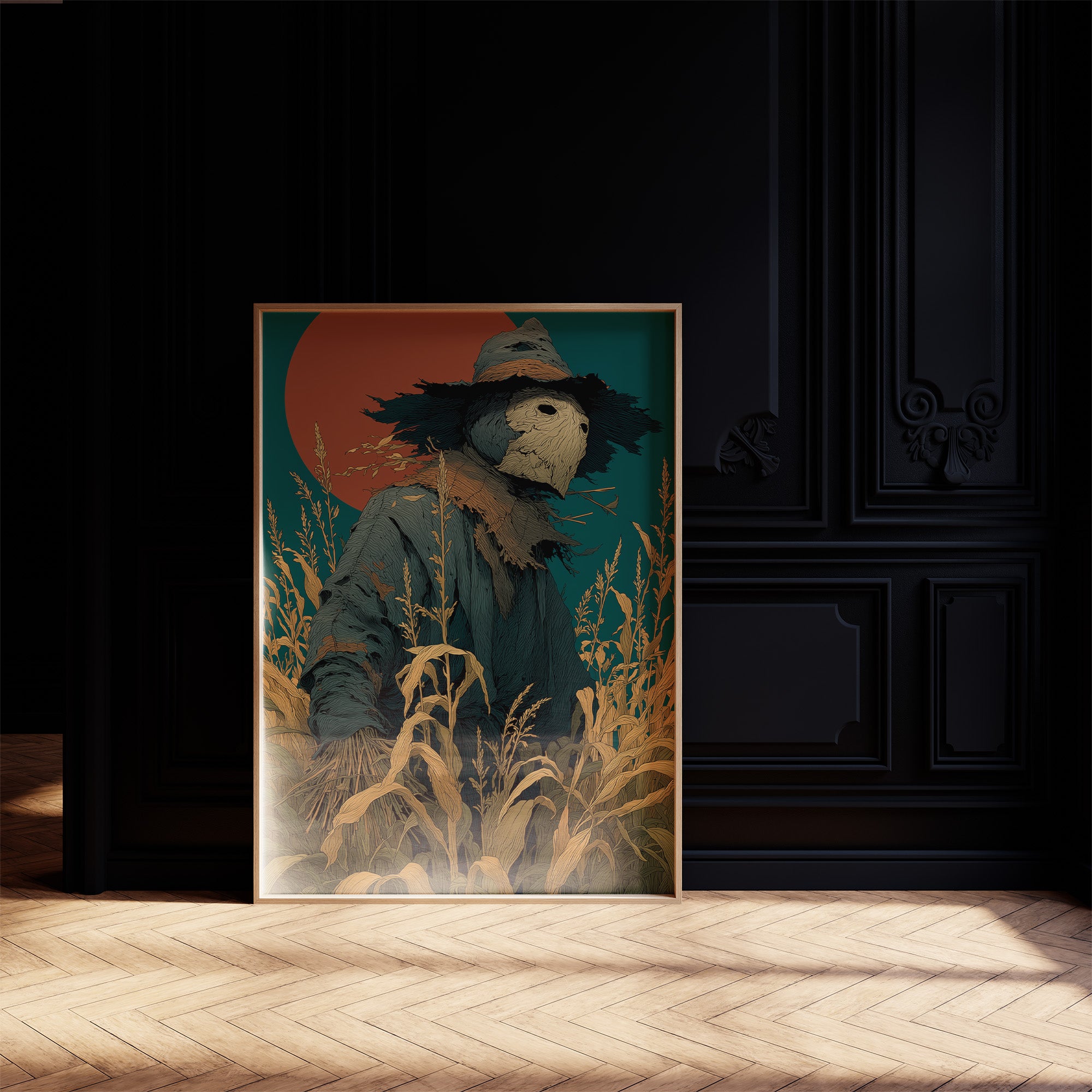 Blood Moon Over the Wheat