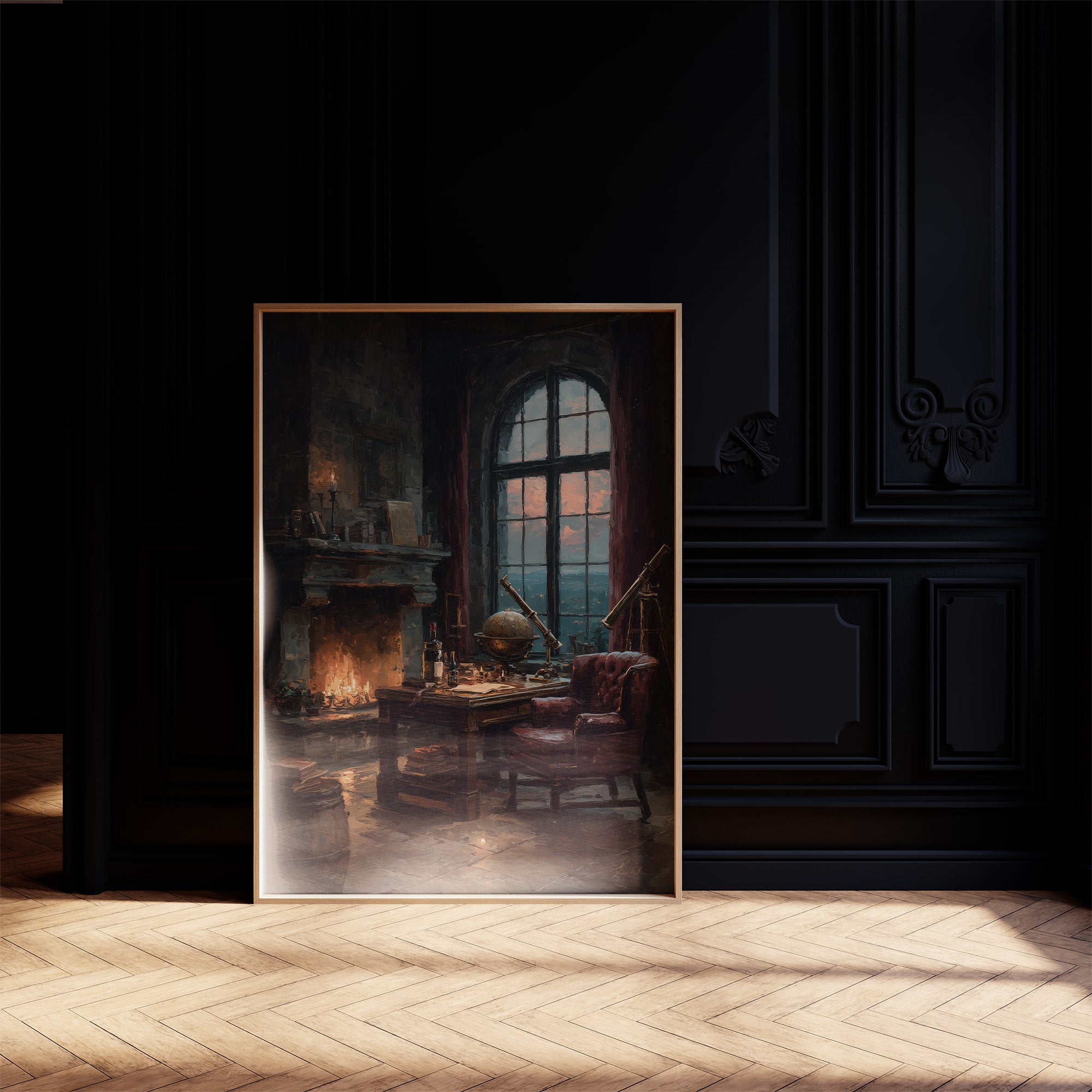 The Astronomer's Study at Dusk