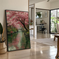 Blossoms Over the Green Canal