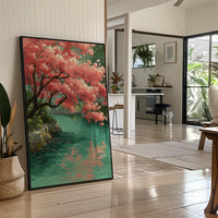 Blossoms Meet the Jade Water