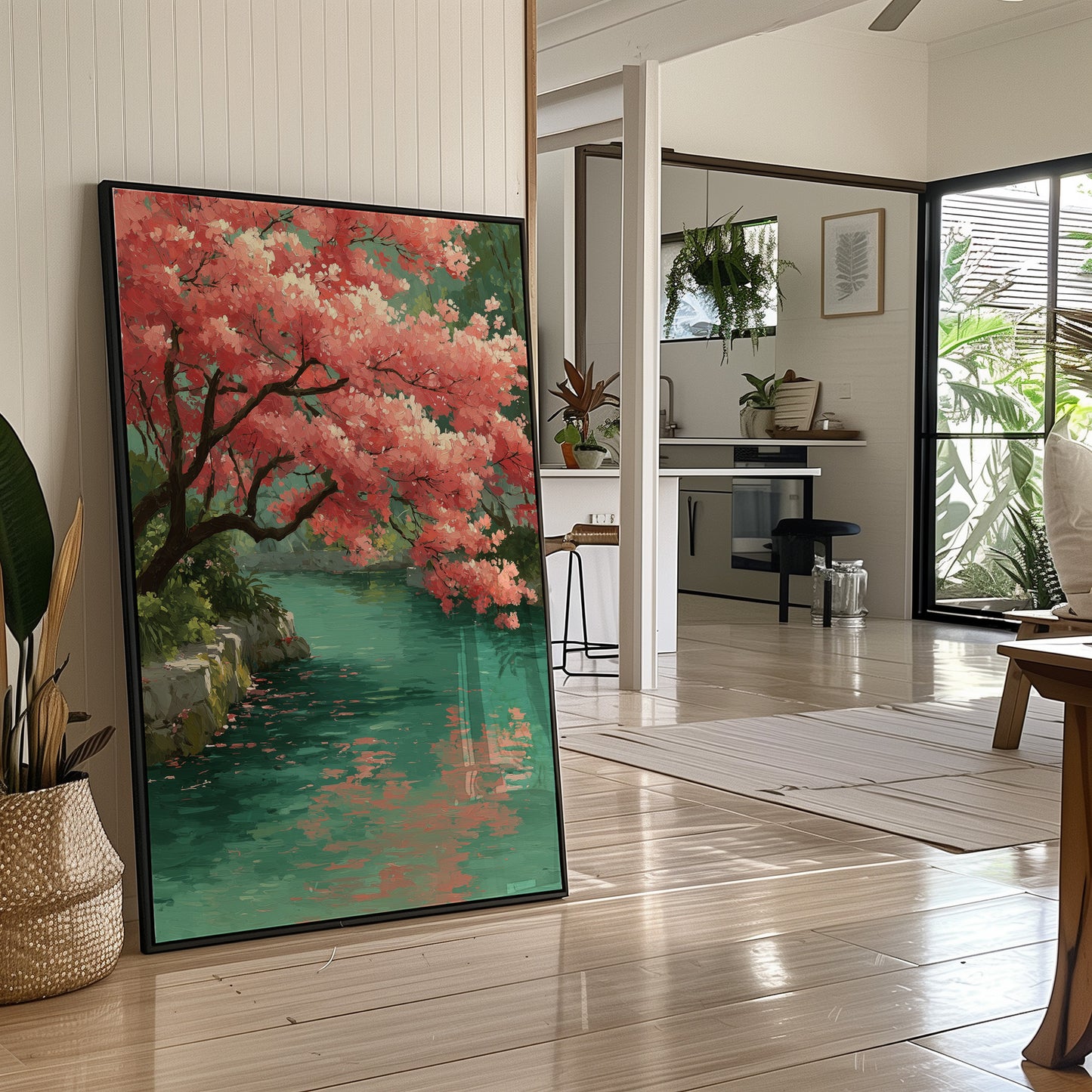 Blossoms Meet the Jade Water