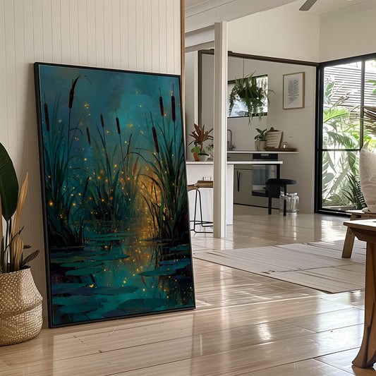 Cattails and Fireflies