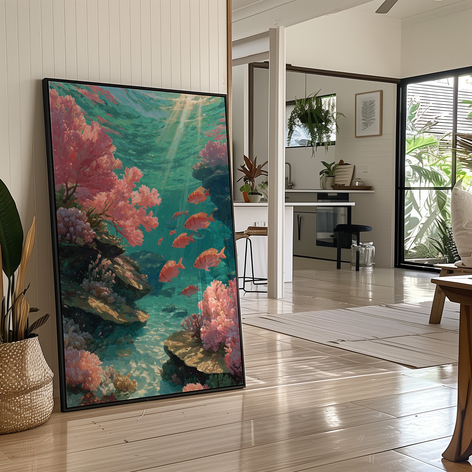 Reef of Sunlit Coral