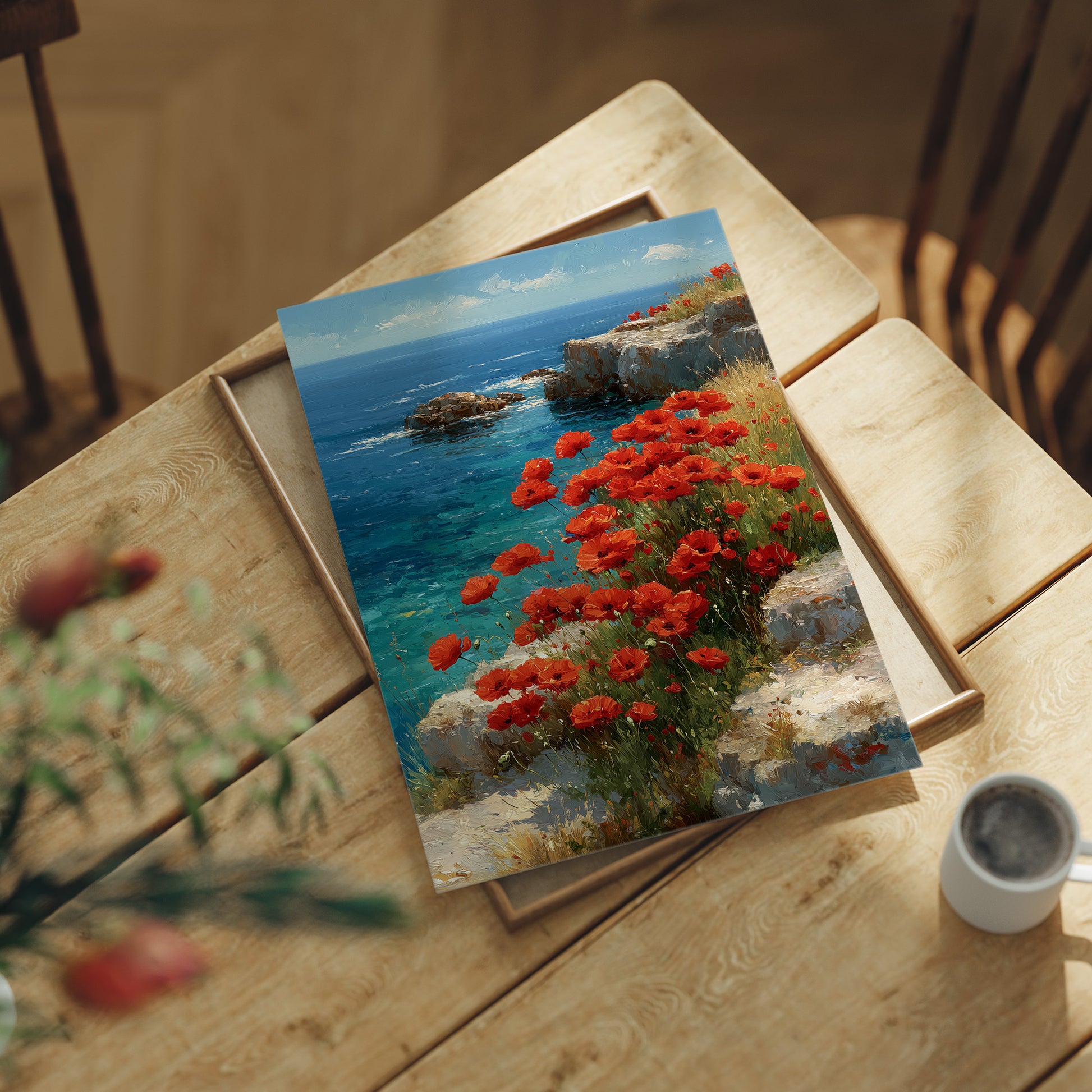 Poppies Above the Sea