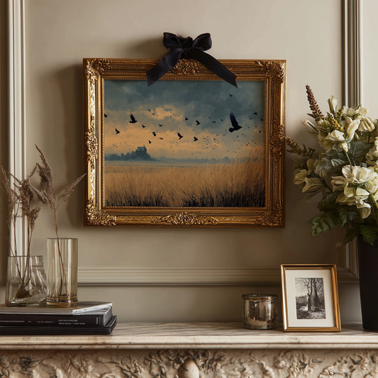 Crows Over the Reeds