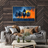 Cattle Drive Through Fire