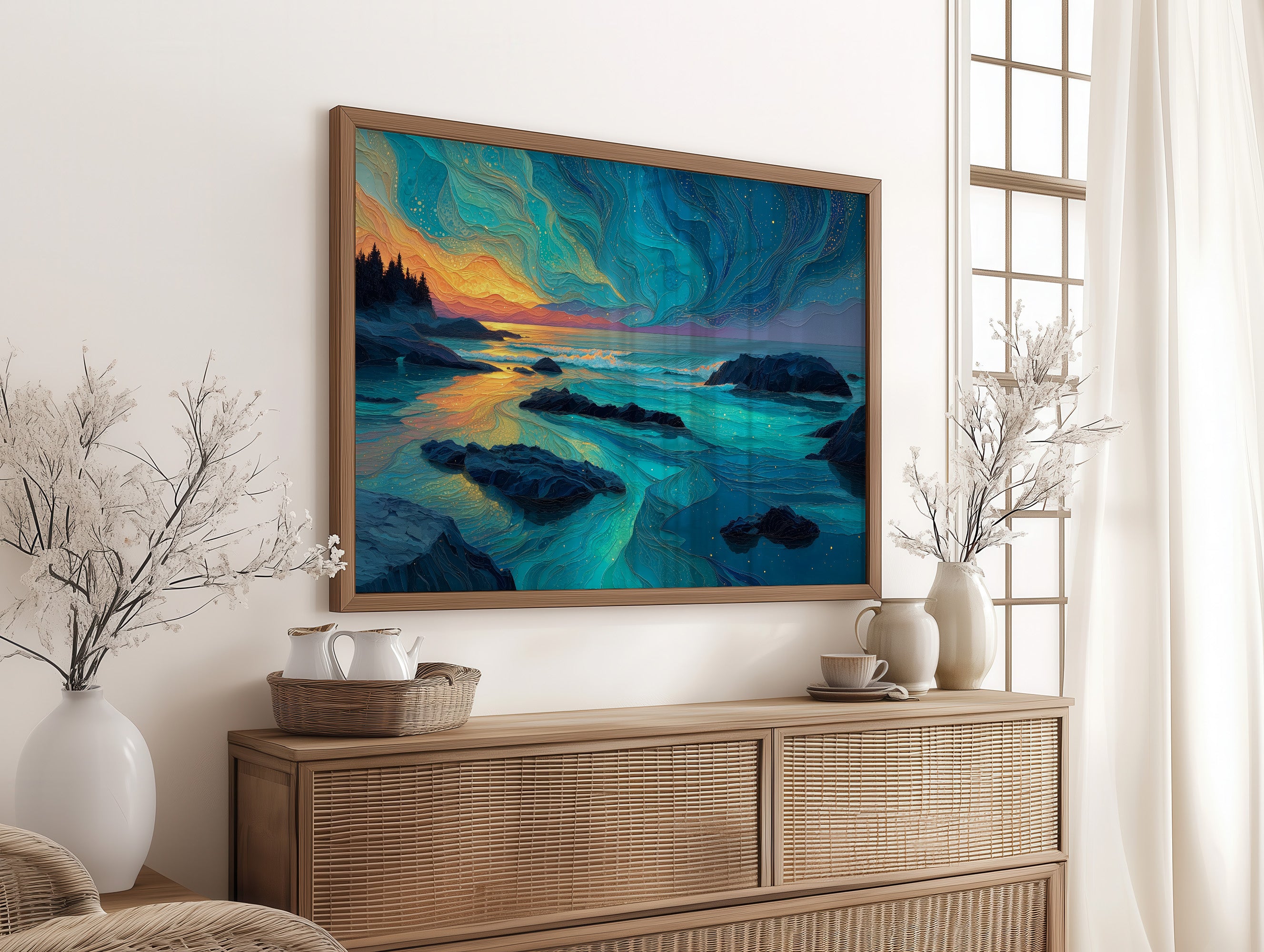 Aurora Over the Tide Line