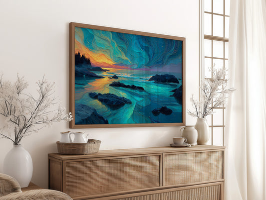 Aurora Over the Tide Line