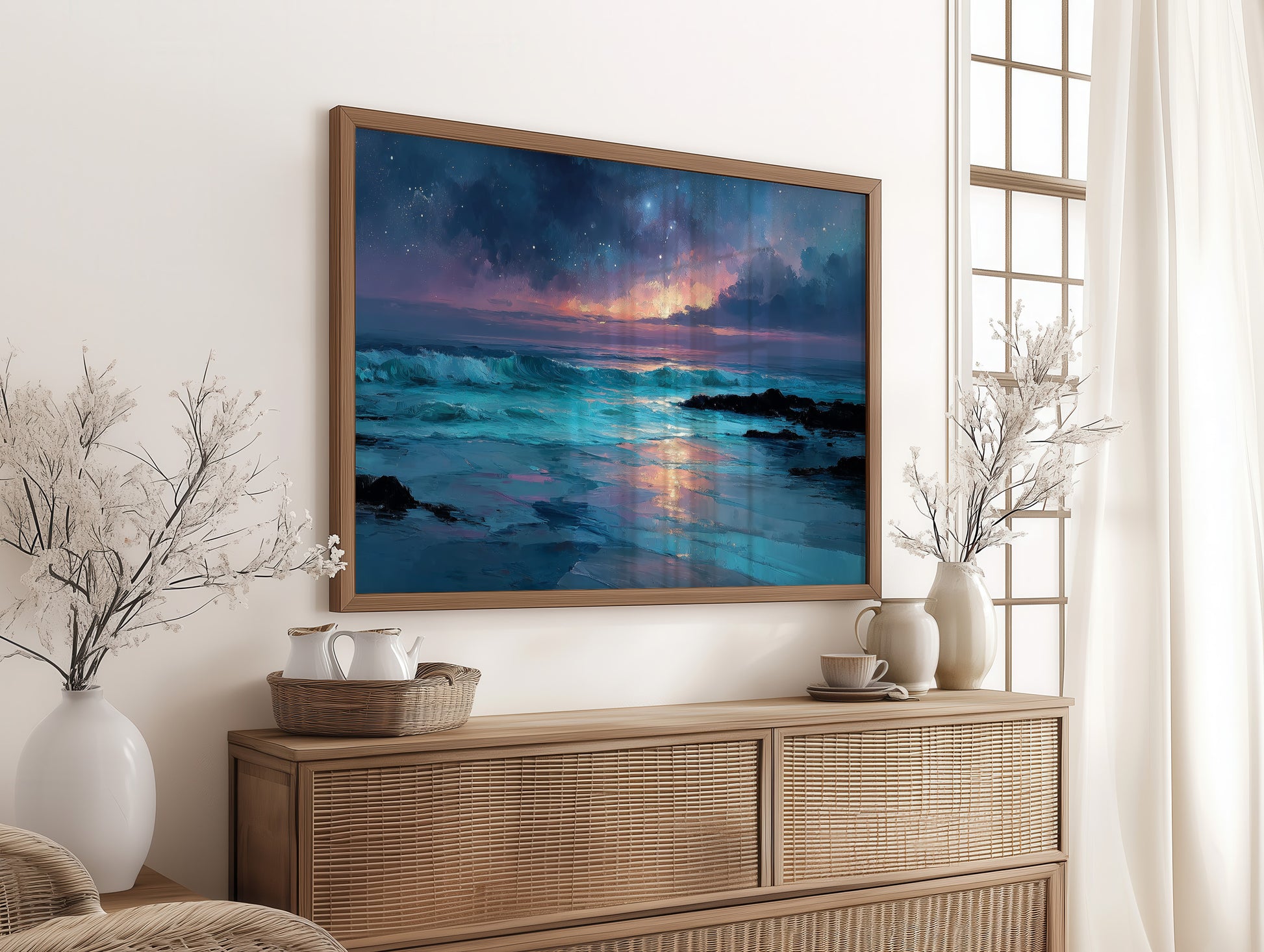 Midnight Tide Under Stars