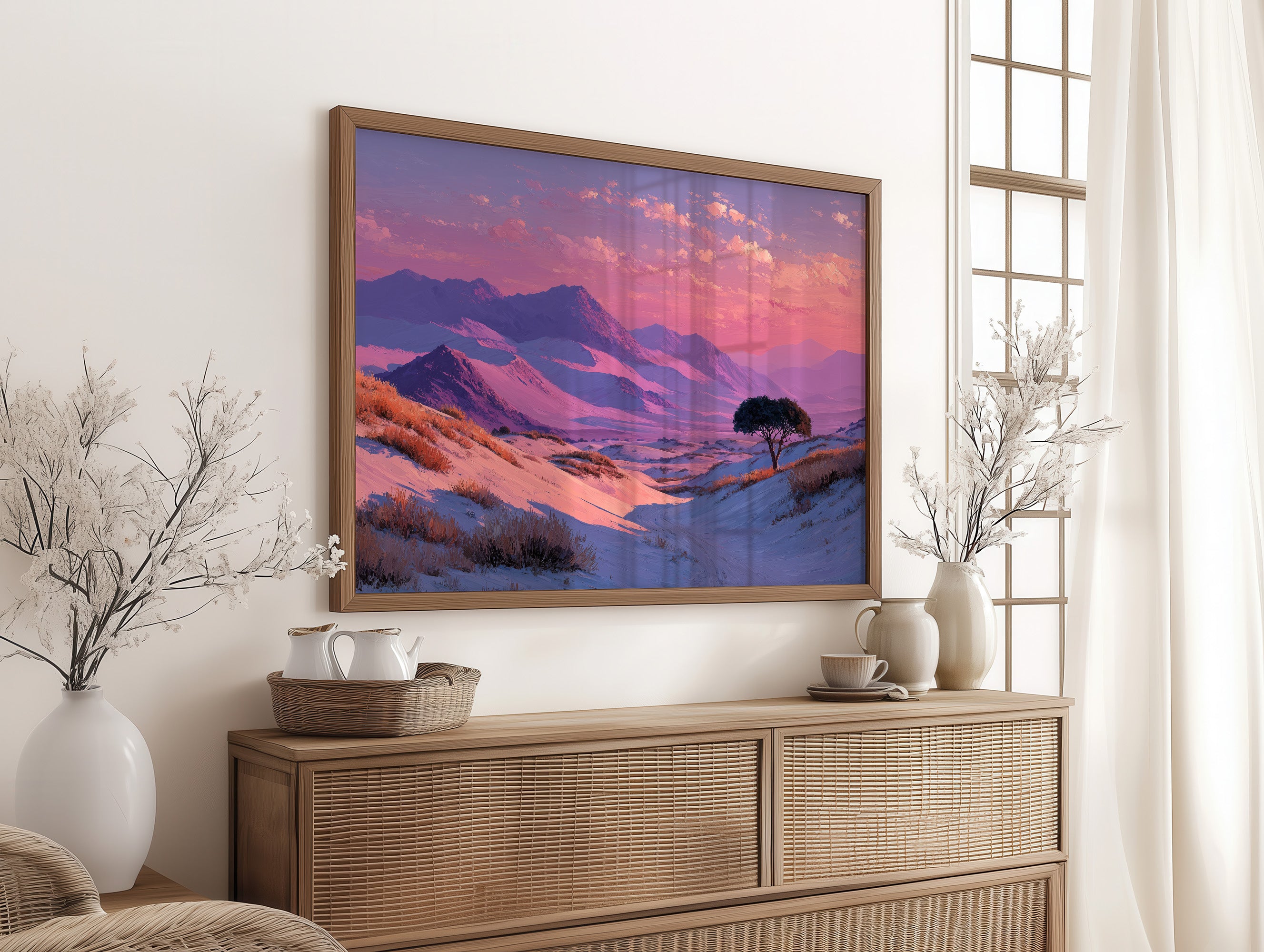 Rose Light Over the Dunes