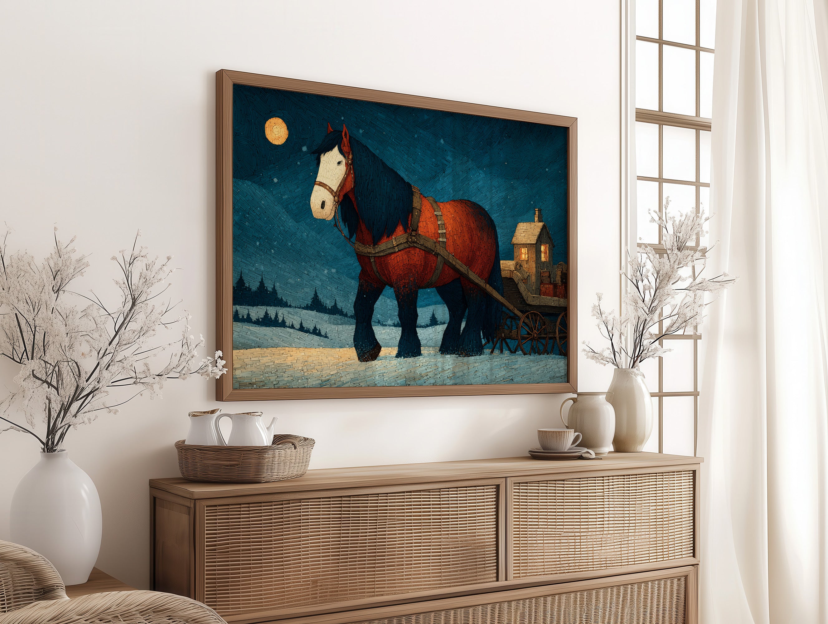 The Cart Horse's Moonlit Walk