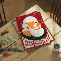 Modernist Santa Portrait