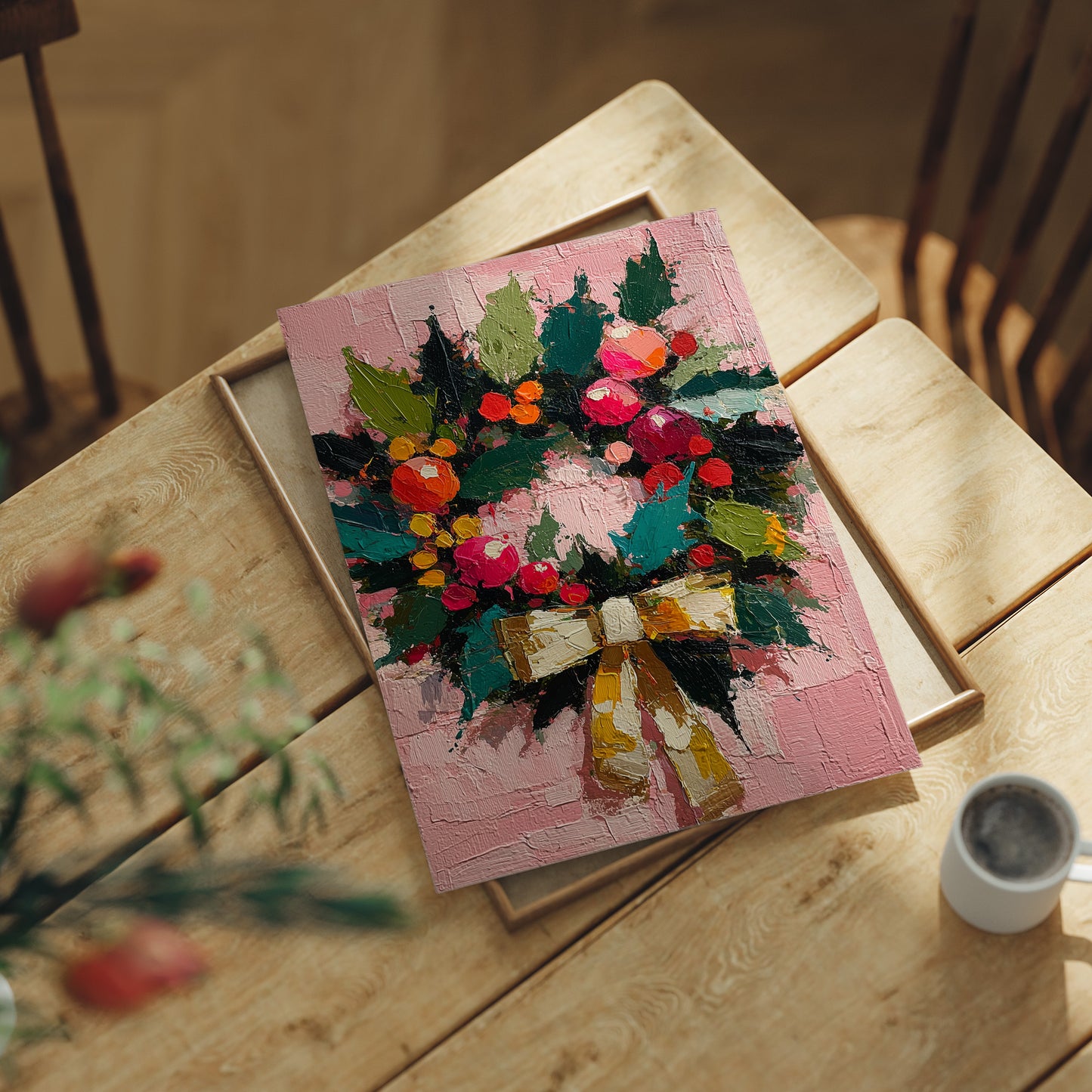 Wreath of Winter Blooms