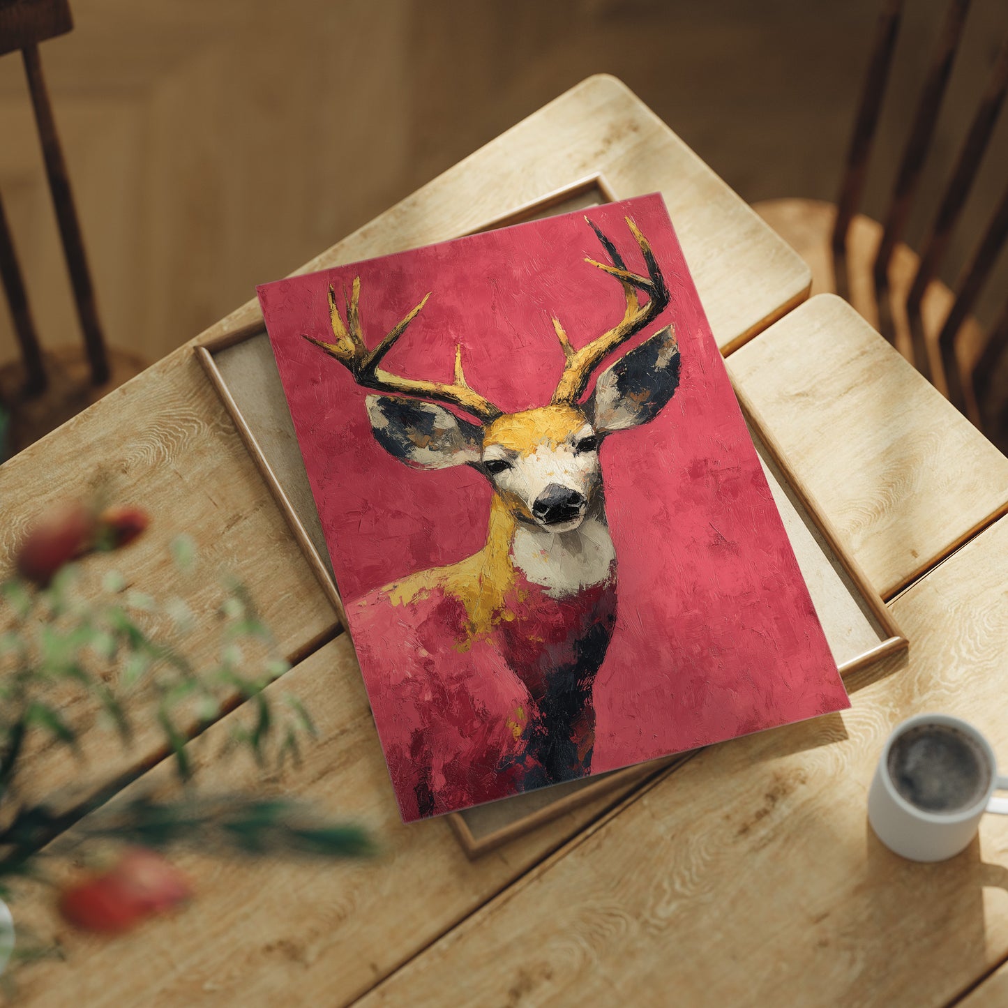 Gilded Buck Portrait