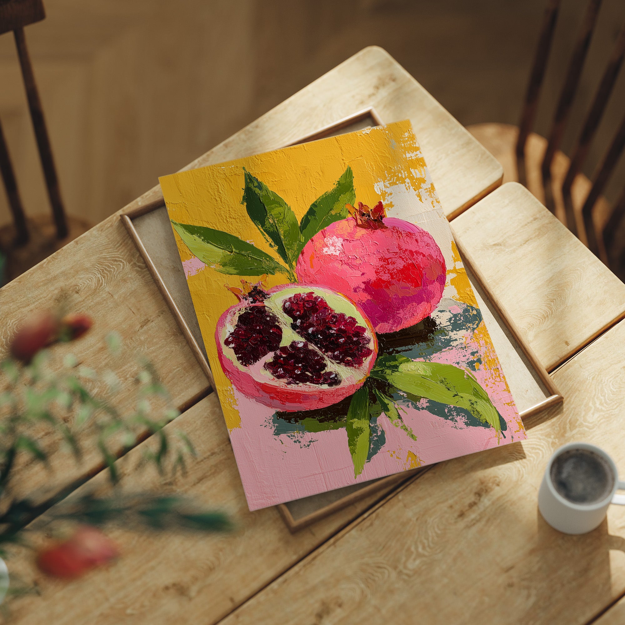 Pomegranate in Sunlight