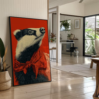 Badger in Crimson Wild