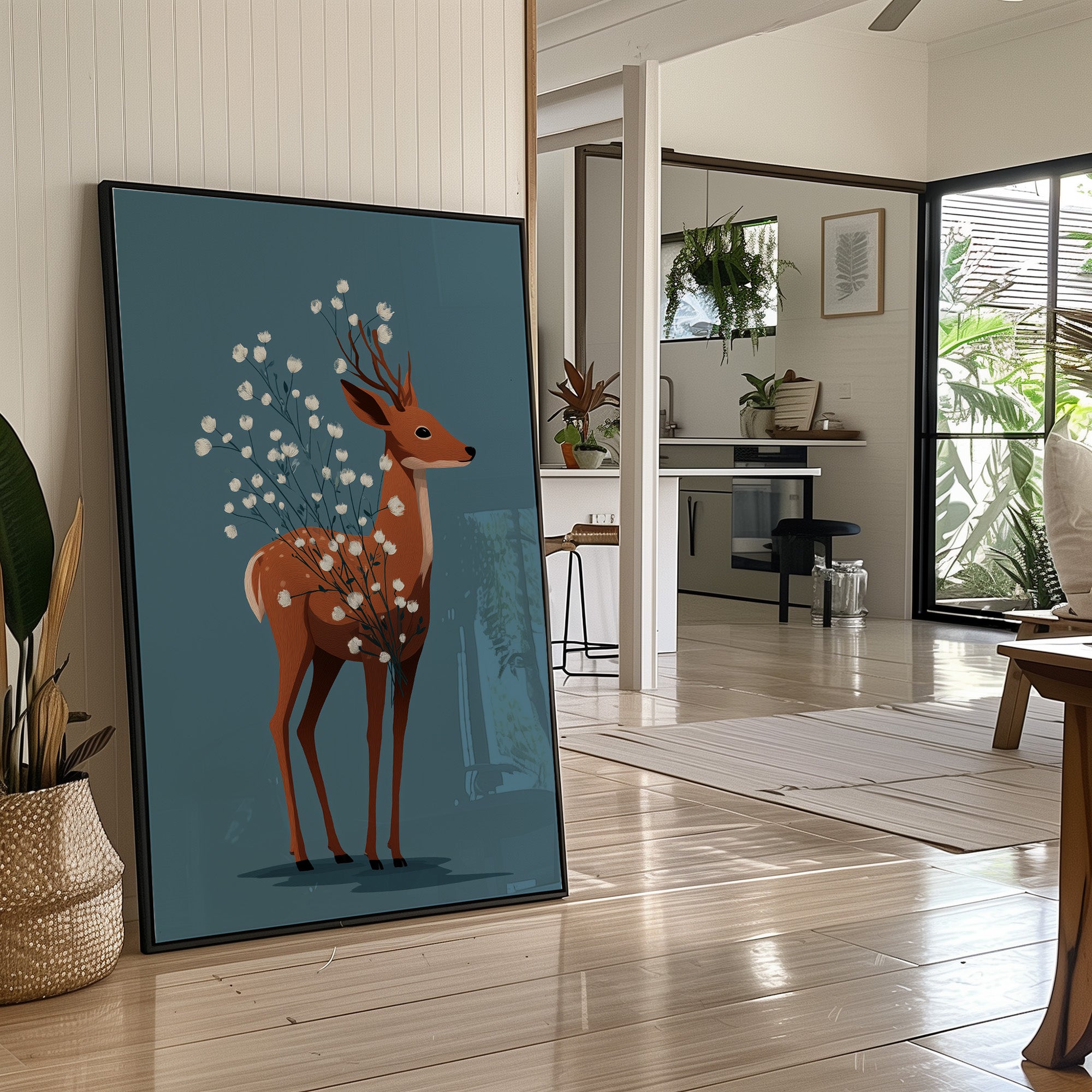 Deer Blooming Wild